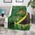 Jamaica Independence Day Blanket Swallow-tail Hummingbird Tropical Plants and National Flag - Wonder Print Shop