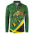 Jamaica Independence Day Button Sweatshirt Swallow-tail Hummingbird Tropical Plants and National Flag - Wonder Print Shop