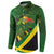 Jamaica Independence Day Button Sweatshirt Swallow-tail Hummingbird Tropical Plants and National Flag - Wonder Print Shop