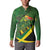 Jamaica Independence Day Button Sweatshirt Swallow-tail Hummingbird Tropical Plants and National Flag - Wonder Print Shop