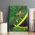 Jamaica Independence Day Canvas Wall Art Swallow-tail Hummingbird Tropical Plants and National Flag - Wonder Print Shop