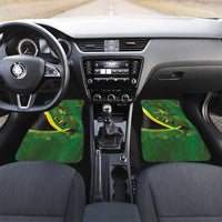 Jamaica Independence Day Car Mats Swallow-tail Hummingbird Tropical Plants and National Flag - Wonder Print Shop