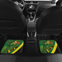 Jamaica Independence Day Car Mats Swallow-tail Hummingbird Tropical Plants and National Flag - Wonder Print Shop