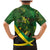 Jamaica Independence Day Family Matching Mermaid Dress and Hawaiian Shirt Swallow-tail Hummingbird Tropical Plants and National Flag - Wonder Print Shop