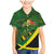Jamaica Independence Day Family Matching Mermaid Dress and Hawaiian Shirt Swallow-tail Hummingbird Tropical Plants and National Flag - Wonder Print Shop