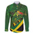 Jamaica Independence Day Family Matching Off The Shoulder Long Sleeve Dress and Hawaiian Shirt Swallow-tail Hummingbird Tropical Plants and National Flag - Wonder Print Shop