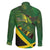 Jamaica Independence Day Family Matching Off Shoulder Short Dress and Hawaiian Shirt Swallow-tail Hummingbird Tropical Plants and National Flag - Wonder Print Shop
