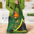 Jamaica Independence Day Grocery Bag Swallow-tail Hummingbird Tropical Plants and National Flag - Wonder Print Shop