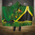 Jamaica Independence Day Hooded Blanket Swallow-tail Hummingbird Tropical Plants and National Flag - Wonder Print Shop