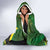 Jamaica Independence Day Hooded Blanket Swallow-tail Hummingbird Tropical Plants and National Flag - Wonder Print Shop