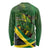 Jamaica Independence Day Long Sleeve Shirt Swallow-tail Hummingbird Tropical Plants and National Flag - Wonder Print Shop