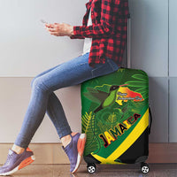 Jamaica Independence Day Luggage Cover Swallow-tail Hummingbird Tropical Plants and National Flag - Wonder Print Shop