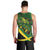 Jamaica Independence Day Men Tank Top Swallow-tail Hummingbird Tropical Plants and National Flag - Wonder Print Shop