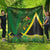 Jamaica Independence Day Quilt Swallow-tail Hummingbird Tropical Plants and National Flag - Wonder Print Shop