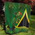 Jamaica Independence Day Quilt Swallow-tail Hummingbird Tropical Plants and National Flag - Wonder Print Shop