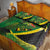 Jamaica Independence Day Quilt Bed Set Swallow-tail Hummingbird Tropical Plants and National Flag - Wonder Print Shop