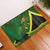 Jamaica Independence Day Rubber Doormat Swallow-tail Hummingbird Tropical Plants and National Flag - Wonder Print Shop