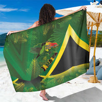 Jamaica Independence Day Sarong Swallow-tail Hummingbird Tropical Plants and National Flag - Wonder Print Shop