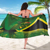 Jamaica Independence Day Sarong Swallow-tail Hummingbird Tropical Plants and National Flag - Wonder Print Shop