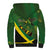 Jamaica Independence Day Sherpa Hoodie Swallow-tail Hummingbird Tropical Plants and National Flag - Wonder Print Shop