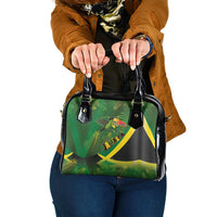 Jamaica Independence Day Shoulder Handbag Swallow-tail Hummingbird Tropical Plants and National Flag - Wonder Print Shop