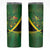 Jamaica Independence Day Skinny Tumbler Swallow-tail Hummingbird Tropical Plants and National Flag - Wonder Print Shop