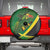 Jamaica Independence Day Spare Tire Cover Swallow-tail Hummingbird Tropical Plants and National Flag - Wonder Print Shop