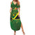 Jamaica Independence Day Summer Maxi Dress Swallow-tail Hummingbird Tropical Plants and National Flag - Wonder Print Shop