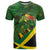 Jamaica Independence Day T Shirt Swallow-tail Hummingbird Tropical Plants and National Flag - Wonder Print Shop