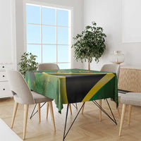 Jamaica Independence Day Tablecloth Swallow-tail Hummingbird Tropical Plants and National Flag - Wonder Print Shop