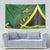 Jamaica Independence Day Tapestry Swallow-tail Hummingbird Tropical Plants and National Flag - Wonder Print Shop