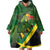 Jamaica Independence Day Wearable Blanket Hoodie Swallow-tail Hummingbird Tropical Plants and National Flag - Wonder Print Shop