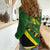 Jamaica Independence Day Women Casual Shirt Swallow-tail Hummingbird Tropical Plants and National Flag - Wonder Print Shop