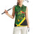 Jamaica Independence Day Women Sleeveless Polo Shirt Swallow-tail Hummingbird Tropical Plants and National Flag - Wonder Print Shop