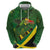 Jamaica Independence Day Zip Hoodie Swallow-tail Hummingbird Tropical Plants and National Flag - Wonder Print Shop