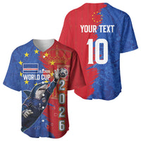 Custom Cape Verde Football 2026 Debut Baseball Jersey Blue Sharks Stand Strong