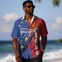 Custom Cape Verde Football 2026 Debut Hawaiian Shirt Blue Sharks Stand Strong LT03