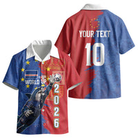Custom Cape Verde Football 2026 Debut Kid Hawaiian Shirt Blue Sharks Stand Strong LT03