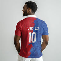 Custom Cape Verde Football 2026 Debut Polo Shirt Blue Sharks Stand Strong LT03