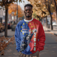 Custom Cape Verde Football 2026 Debut Sweatshirt Blue Sharks Stand Strong
