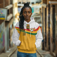 Custom Ghana Football Hoodie Abstract Flag and Kente Pattern