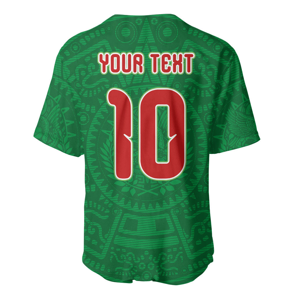 Custom Mexico Football Baseball Jersey Remixed Mexico Aztec Pattern Tribal Style