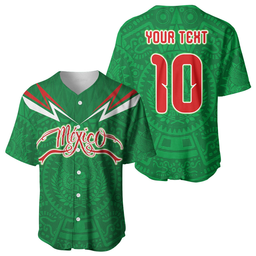 Custom Mexico Football Baseball Jersey Remixed Mexico Aztec Pattern Tribal Style