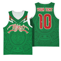 Custom Mexico Football Basketball Jersey Remixed Mexico Aztec Pattern Tribal Style