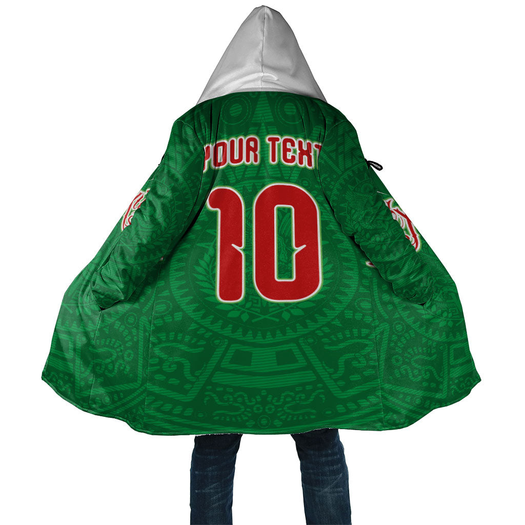 Custom Mexico Football Cloak Remixed Mexico Aztec Pattern Tribal Style