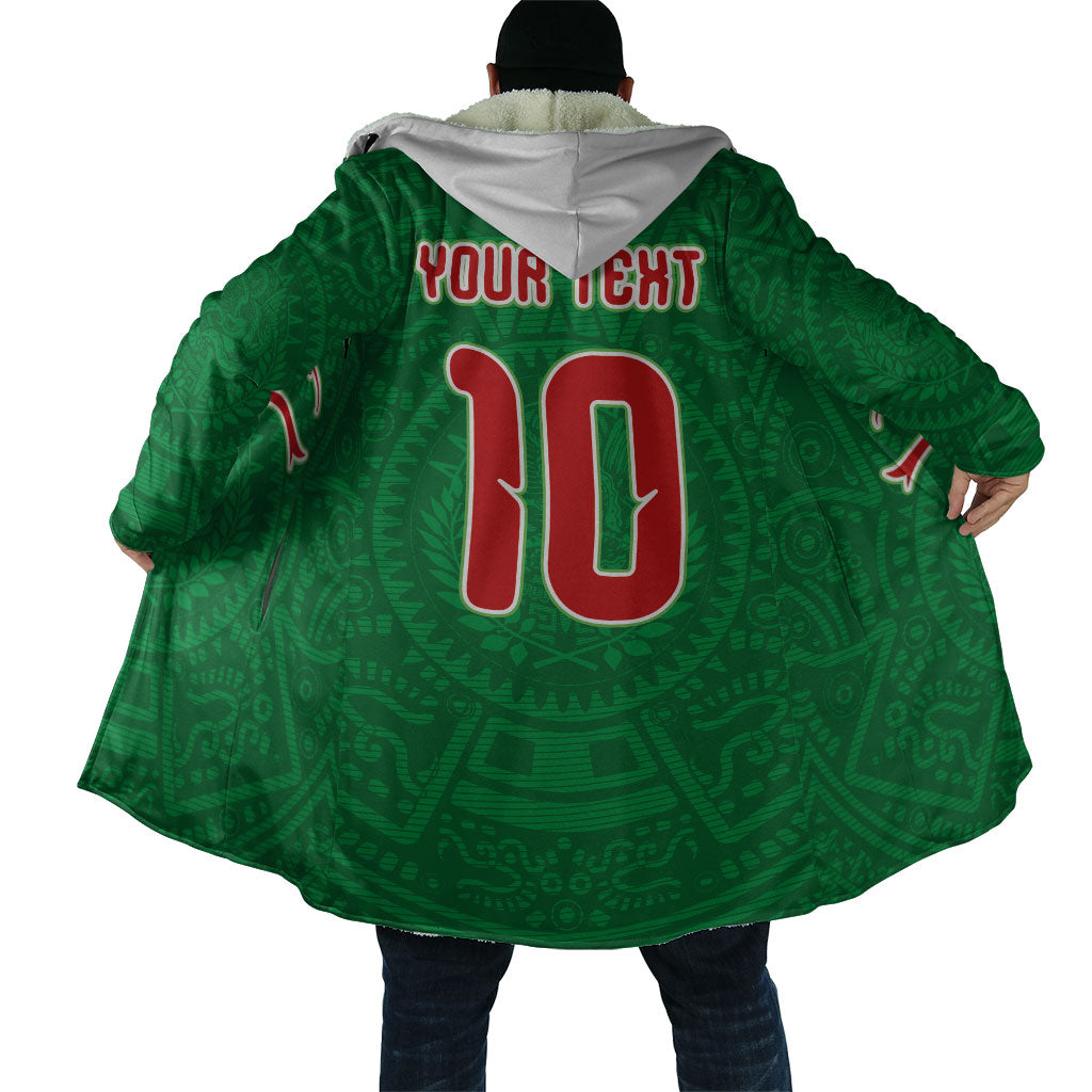 Custom Mexico Football Cloak Remixed Mexico Aztec Pattern Tribal Style