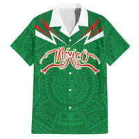 Custom Mexico Football Hawaiian Shirt Remixed Mexico Aztec Pattern Tribal Style