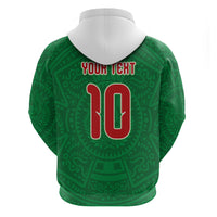 Custom Mexico Football Hoodie Remixed Mexico Aztec Pattern Tribal Style