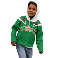 Custom Mexico Football Kid Hoodie Remixed Mexico Aztec Pattern Tribal Style