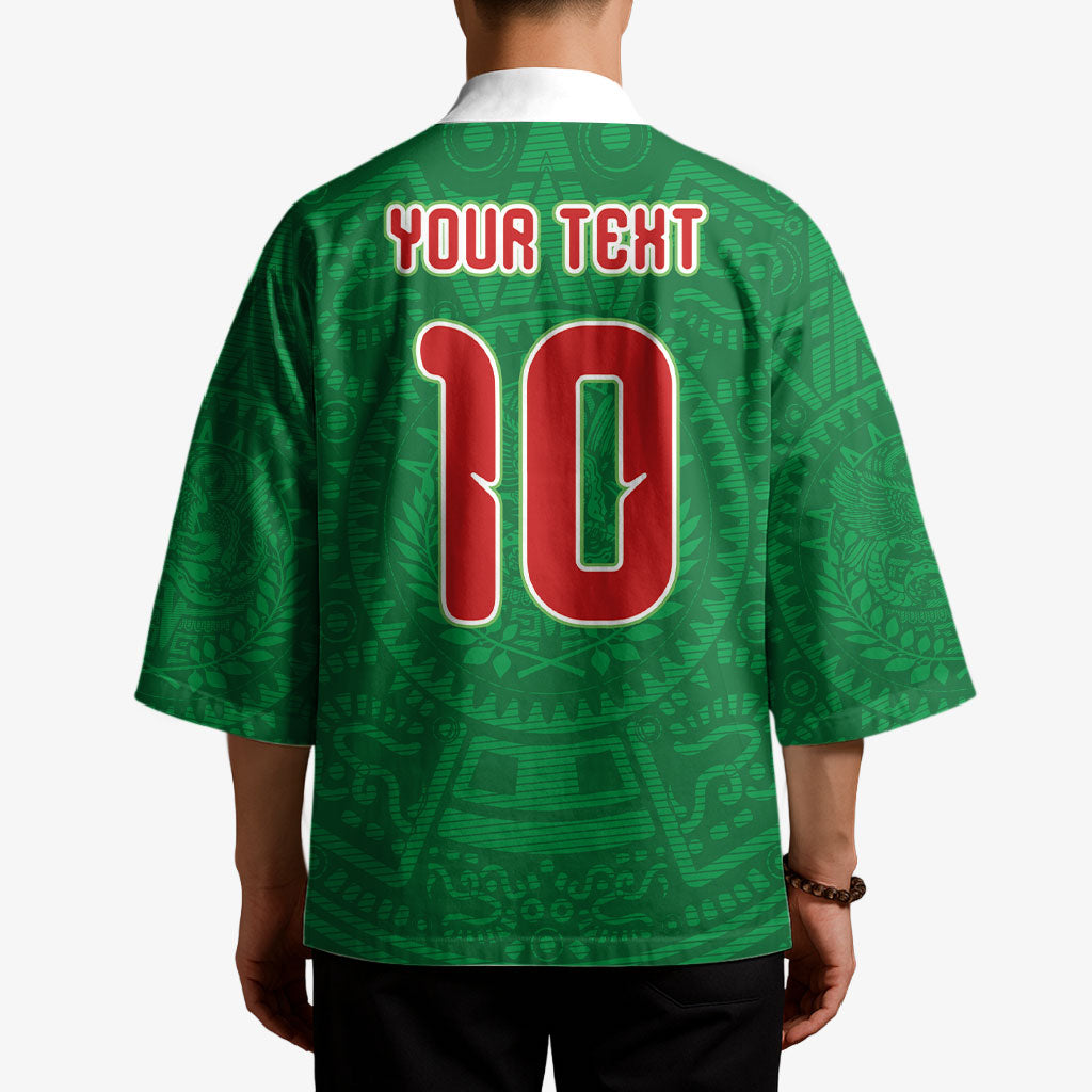 Custom Mexico Football Kimono Remixed Mexico Aztec Pattern Tribal Style